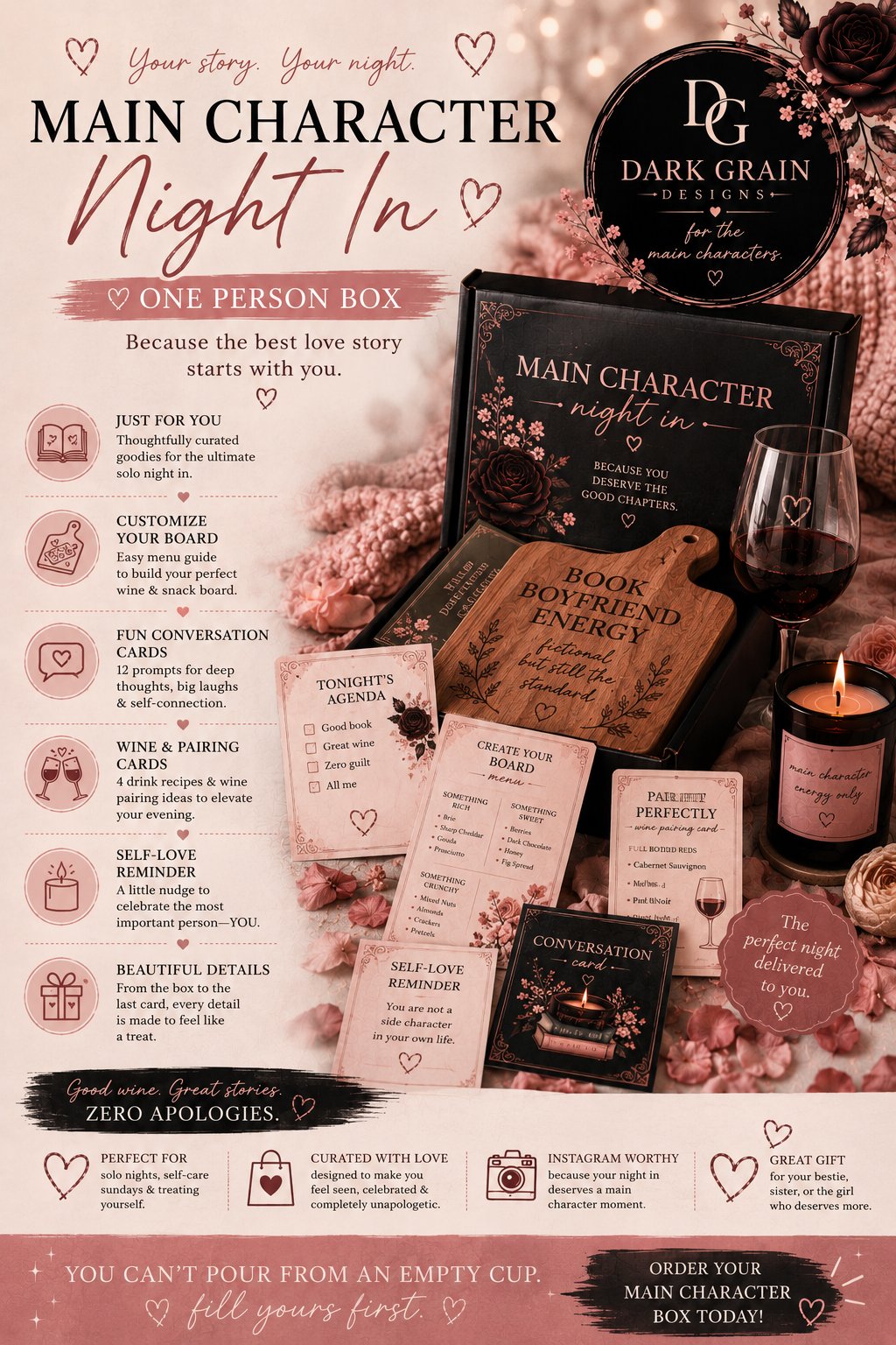 Main Character Night In one person gift box details