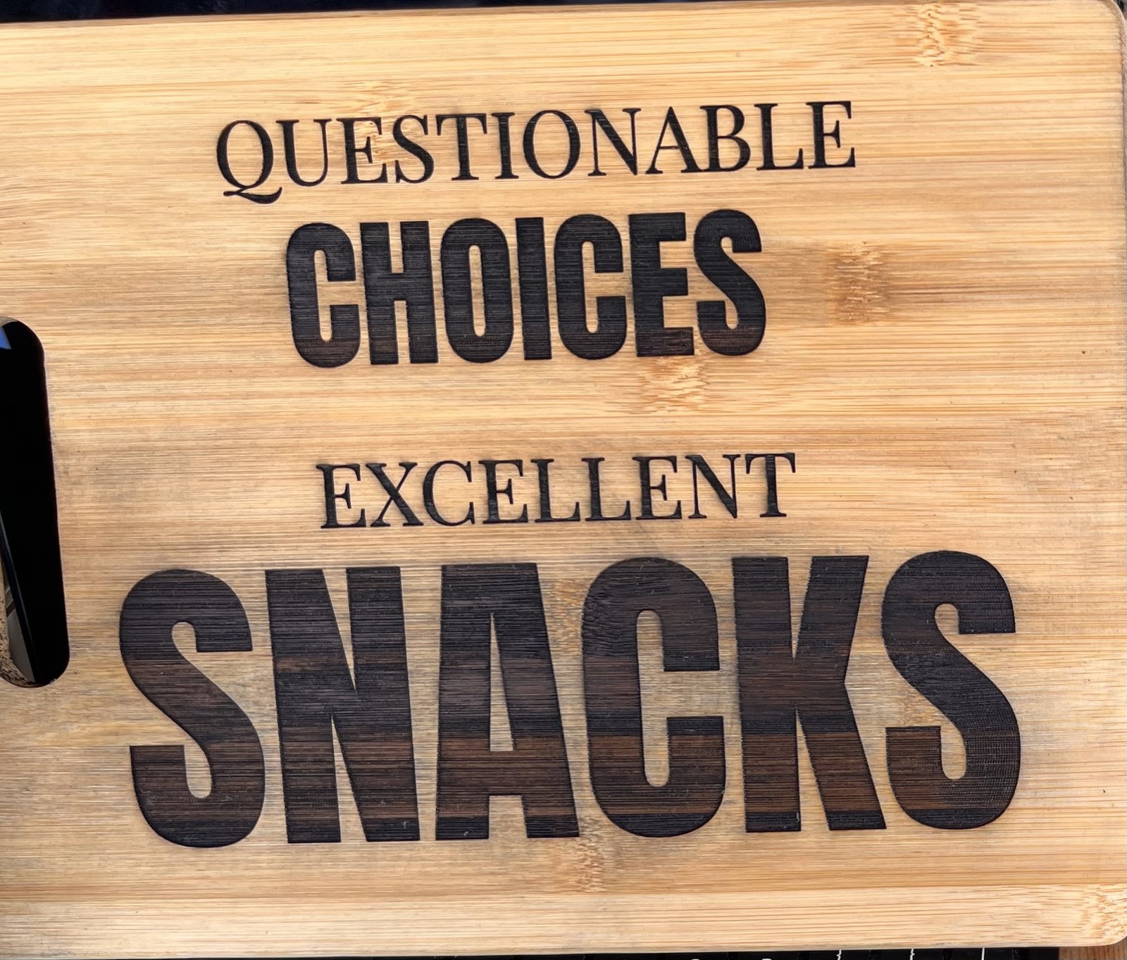 Questionable Choices Excellent Snacks