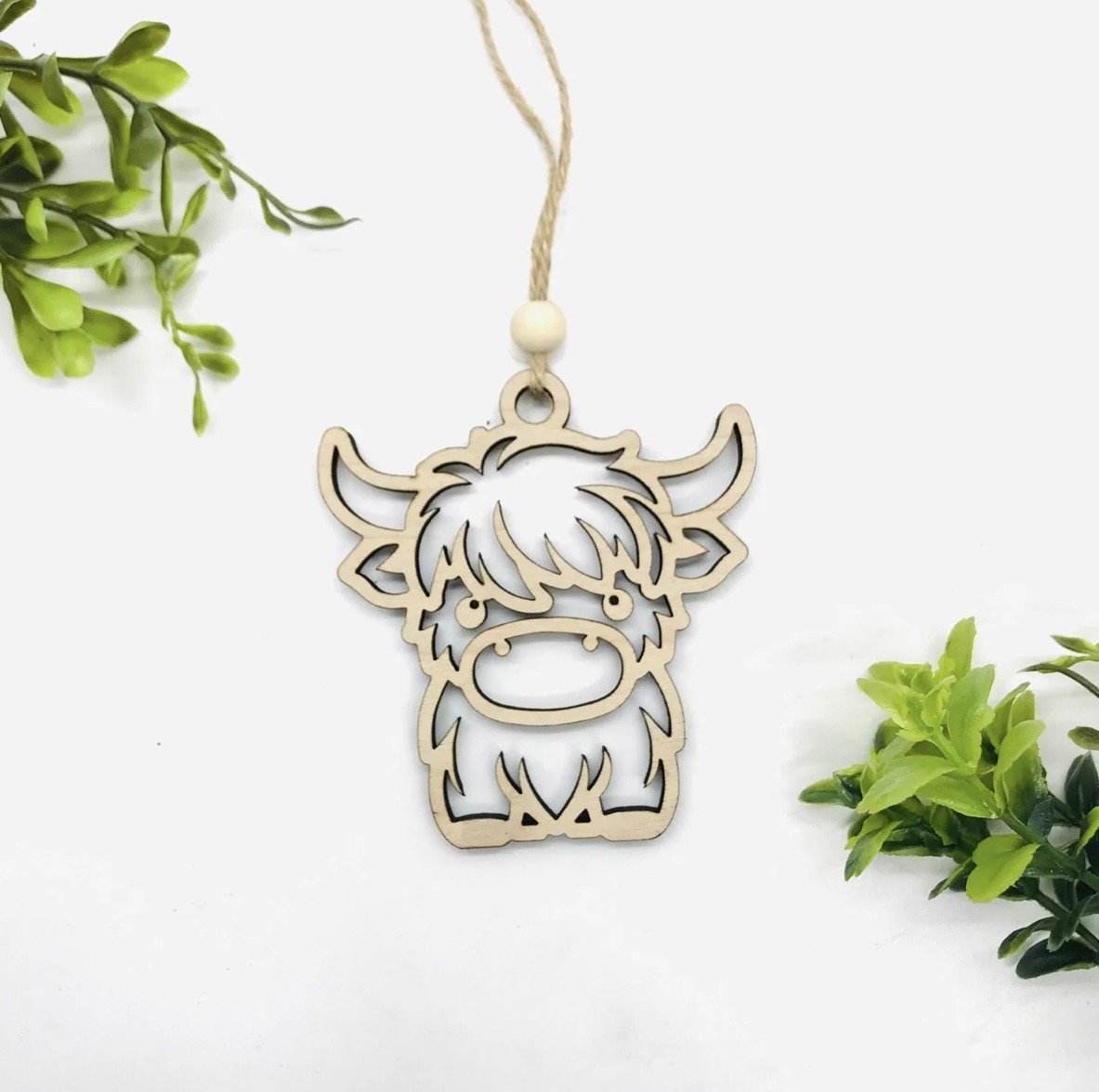 Scottish Highland Cow Ornament