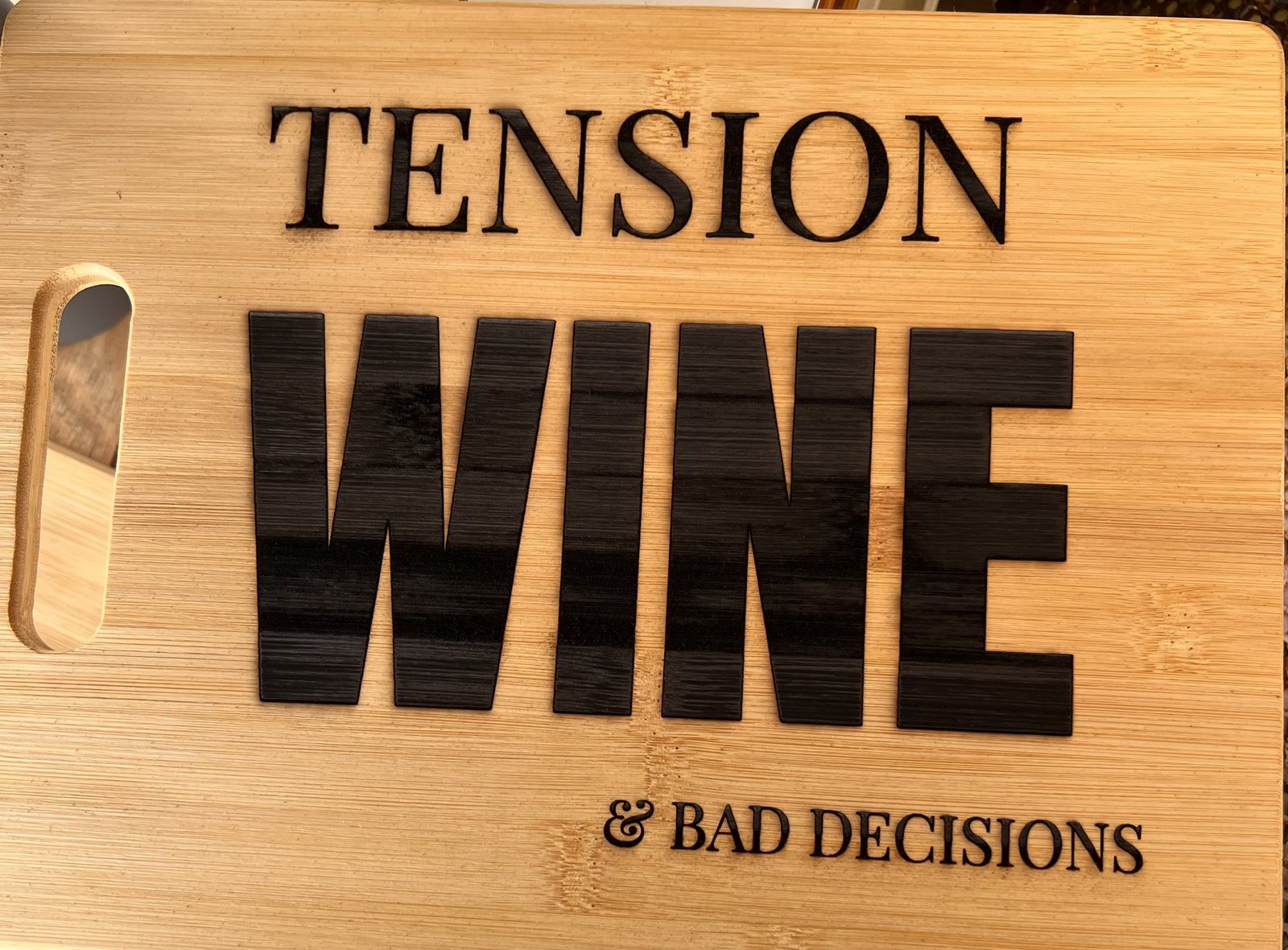 Tension, Wine & bad choices